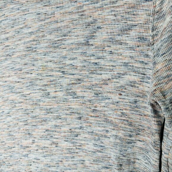 We The Free Ivory Multi-Color Long Sleeve Open Back Turtleneck Tunic Medium - Picture 6 of 15